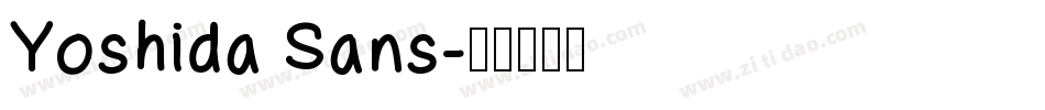 Yoshida Sans字体转换